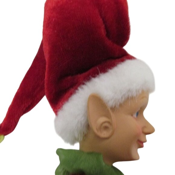 VTG KURT ADLER Christmas Elf Shelf Sitter 10 X 8 Ornament - Picture 2 of 10